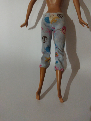 Barbie Ropa Accesorio Pantalón Corto Azul Sirenas Pijama (Usado)