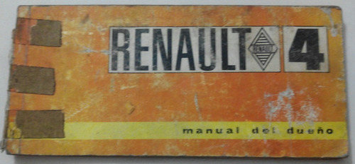 Manual De Uso 100% Original: Renault 4 1968, Con Detalles.