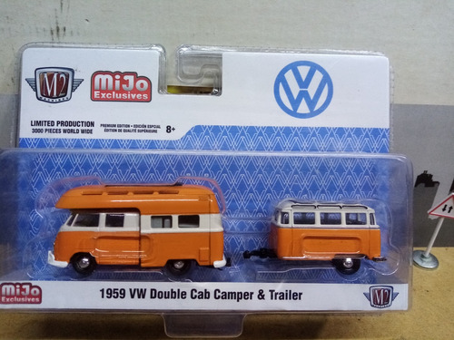 Wolkswagen Combi 1959 Double Cab Trailer Escala  M2 Mijo 