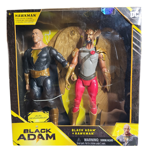 Black Adam Y Hawkman Figuras 12 Pulgadas 2 Pack