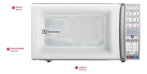 Horno microondas Electrolux MEO44 blanco de 34 litros