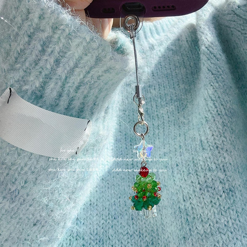 Abalorio Navideño Para Teléfono, Abalorio Para Bolso,