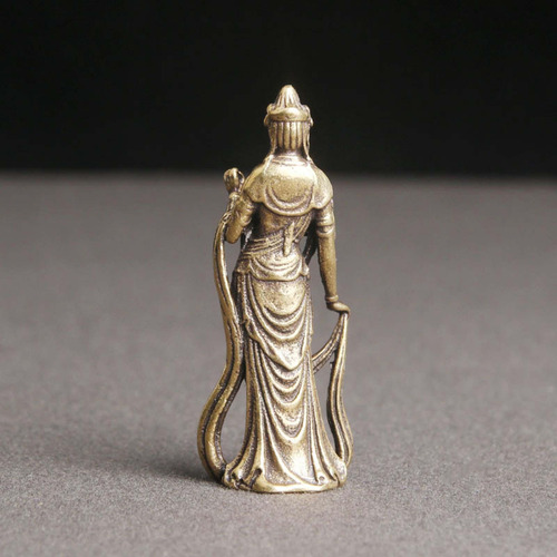 Estatua De Bodhisattva Guanyin De Latón De 4,9 Cm, Adorno