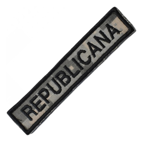 Parche Bordado Rectangular Republicana Distintivo