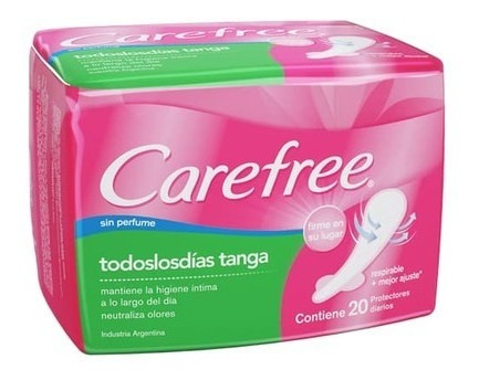 Carefree T.l. Dias Tanga S/perfume Paq.x 20 Uprot.