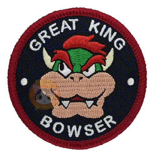 Bowser - Parche Bordado - Super Mario Bros - Nintendo