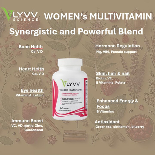 Lyvv Multivitamínico Para Mujeres 60 Tabletas