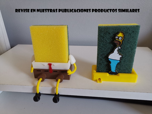 Imagen 5 de 5 de Soporte Para Esponja De Bob Esponja