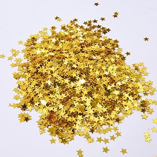 Confetti Mini Estrellas Doradas 6mm 30gr.