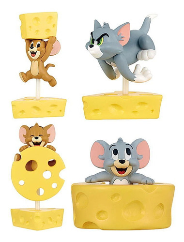 Kit 4 Bonecos Tom E Jerry - Pronta Entrega