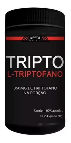 Triptofano Super Concentrado 860mg 60caps 5htp Serotonina Sabor Única