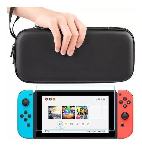 Case Nintendo Switch + Protector Vidrio Templado + Envio