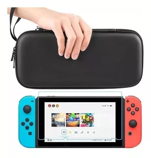 Case Nintendo Switch + Protector Vidrio Templado + Envio