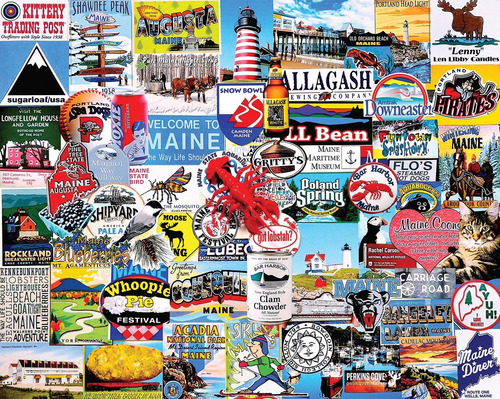 White Mountain Puzzles Nuevo I Love Maine, Rompecabezas De 1