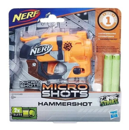 Nerf Pistola Zombie Strike Microshots Hammershots