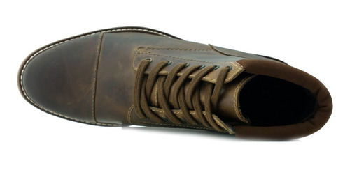 Imagen 3 de 5 de Botin Outdoor De Hombre Piel Agujetas Comodo Giusto 20001