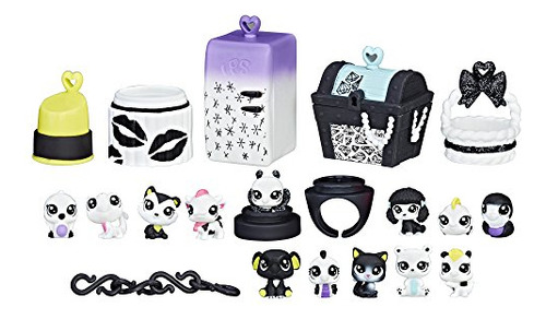 Pequeña Tienda De Mascotas Negro Amp; Blanco Paquete Oxbex