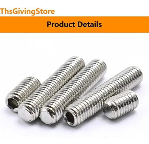 Tornillos De Cabeza Hexagonal M6 X 10mm, Acero Inoxidable 30