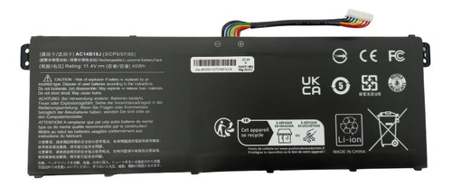 Bateria Para Acer Aspire Z3-700 V3-371 V5 E3 E5 Ac14b18j