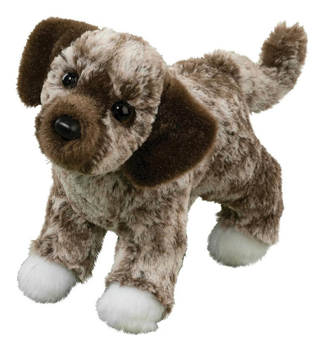 Douglas Mixed Breed Dog Plush Spud, cor marrom/creme