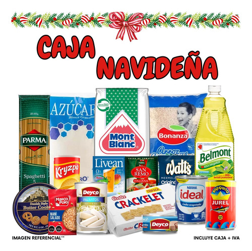 Canasta/caja Navideña Para Regalo - Navidad