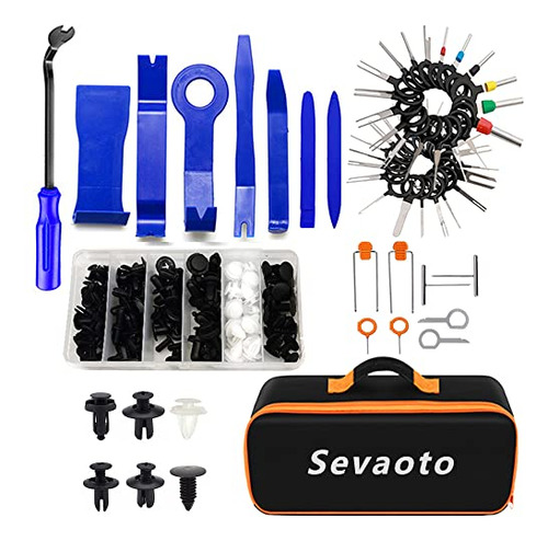 Sevaoto 155 Pcs Trim Removal Tool Set, Car Panel Door A...