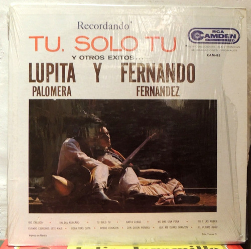 Lupita Palomera Y Fernando Fernández (vinyl) Tú, Sólo Tu...