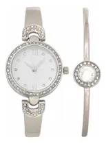 Comprar Reloj Geneva Detalles De Cristal Para Mujer Set Con Pulsera