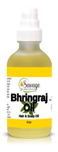 Savage Organics Aceite De Bhringraj 100% Puro Y Natural Para