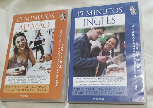 Dvds 15 Minutos Inglês E Alemão - Seminovo 