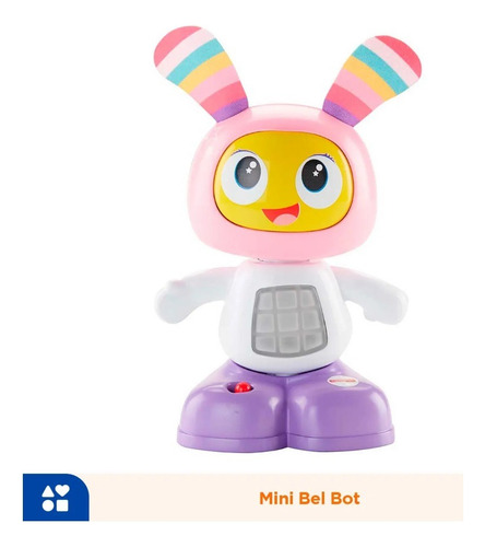 Muñeco Fisher Price Mini Bel Bot Musical Rosa 14cm