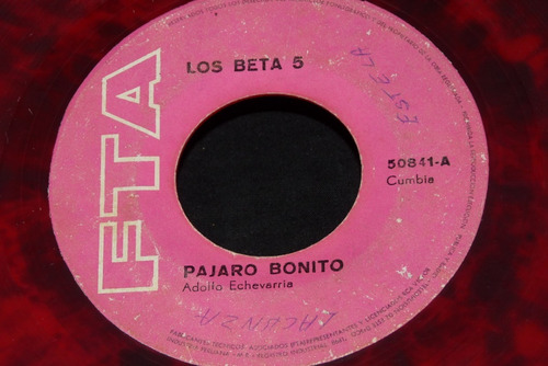 Jch- Los Beta 5 Pajaro Bonito 45 Rpm Color Rojo