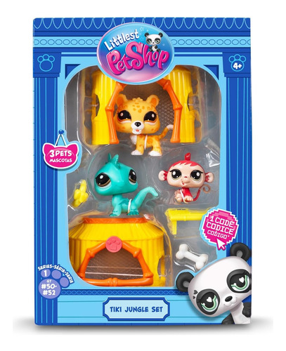 Muñecos Littlest Pet Shop Tiki Jungle Playpack - Original