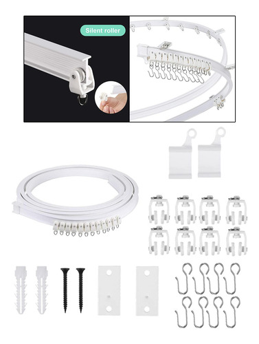 Juego De Rieles Para Cortinas De Techo Soportes De Montaje