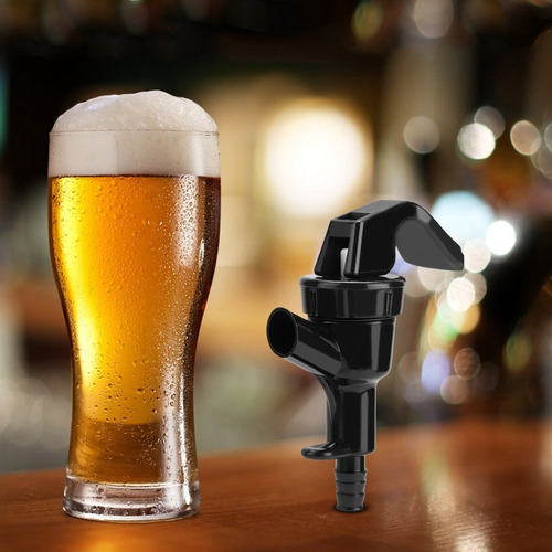 Grifo Dispensador De Cerveza De Plástico Negro Para Pícnic,