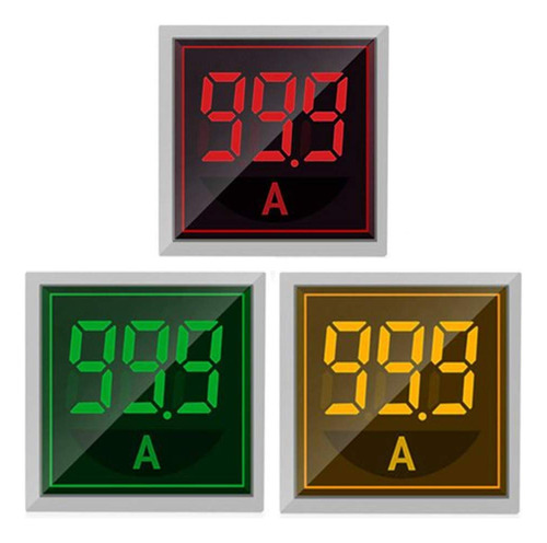 Szliyands 3pcs Pantalla Digital De Ac Indicador De Corriente