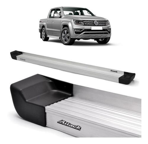 Estribo Plataforma Prime Natural Amarok Cabine Dupla 2010