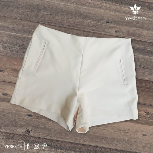 Short Skinny P/ Dama Blanco Yesbeth Tiendas Platino