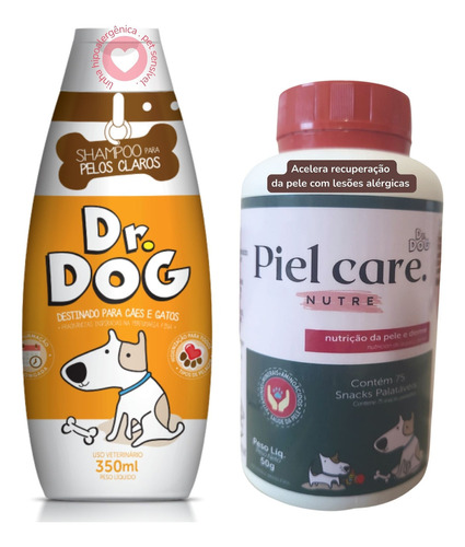 Vitamina Pet Gato Cachorro C/ Coceira Pele Dermatite Brinde