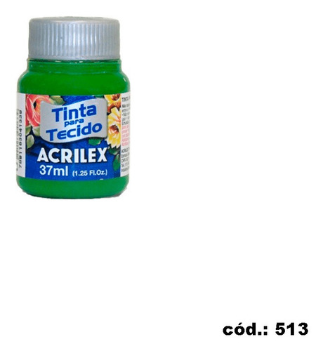 Tinta P/ Tecido Fosca 37ml Verde Musgo 513 Acrilex