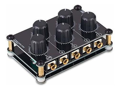 Bear Mc5 Mini Portatil Estereo 4 Canal Mezclador Audio Live