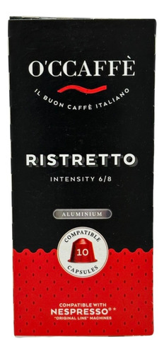 Occaffe Ristretto 10 Capsulas Compatibles Con Nespresso Alum