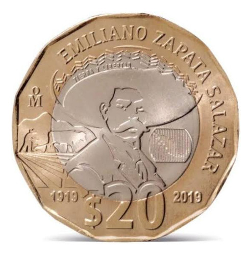 Moneda De 20 Emiliano Zapata
