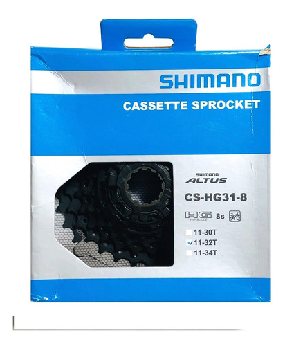 Imagen 2 de 2 de Piñon Rache Cassette Shimano Cs-hg31-8 Altus 8v - 11-32t