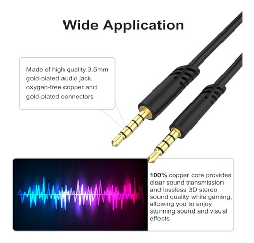 A40 Headset Cord Pack Con Control De Volumen, 6.6ft