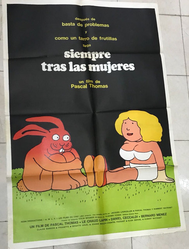 Afiche De Cine Original-siempre Tras Las Mujeres-