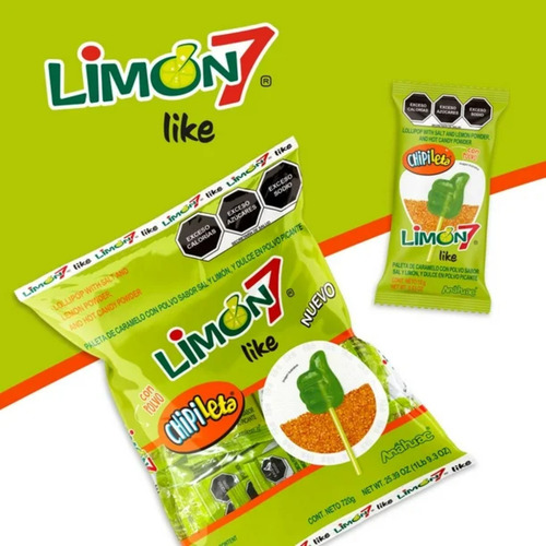 Paleta Limón7 Chipileta Sal Y Limón 40 Pzas - 4 Pzas