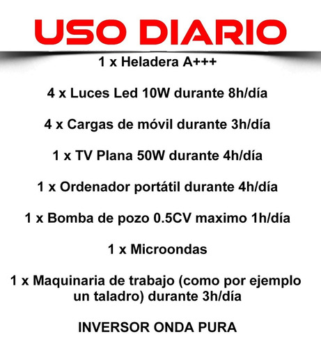 Imagen 6 de 10 de Must Kit Solar Casa Campo 8400watts/dia Inversor 3kw Mppt-m9