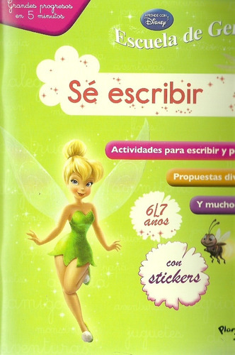 Escuela De Genios. Sé Escribir ( Tinkerbell) - Disney Publis