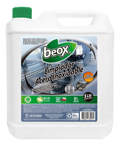 Limpiador Acero Inoxidable Beox® 5 Litros